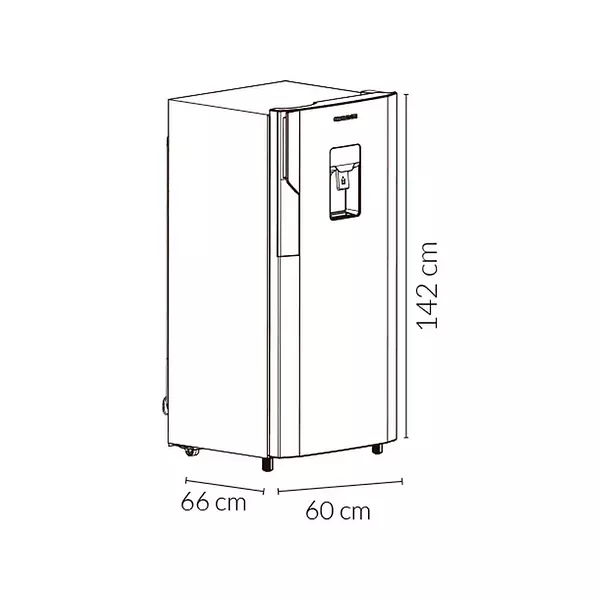 Nevera Challenger Frost 256 Litros Brutos - Cr256