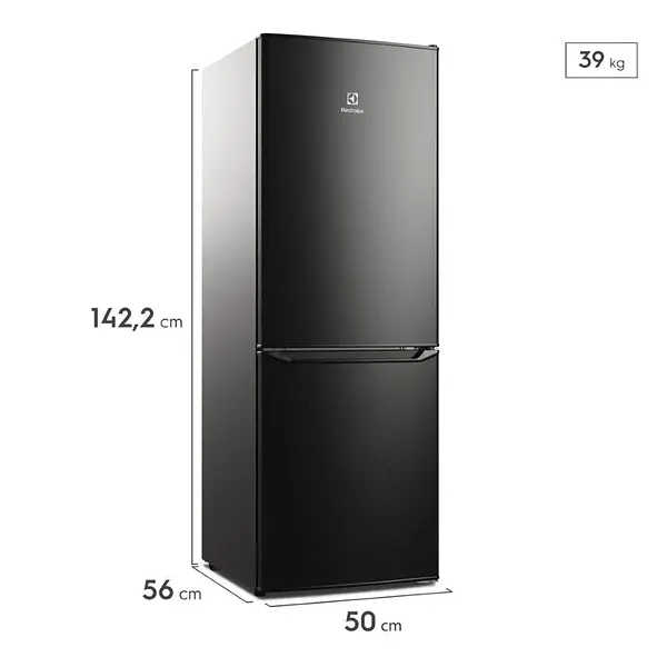 Nevera Electrolux 166lt Black-Erb163hb |Bottom Freezer Frost