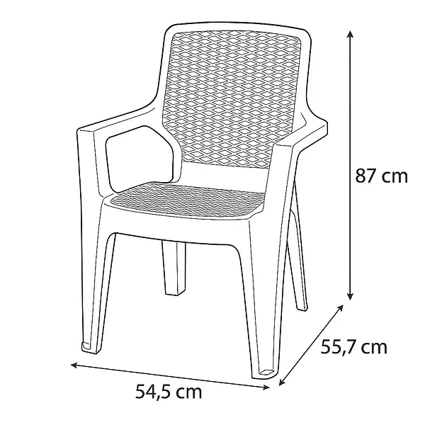 Silla Colplast Reggina Rattan