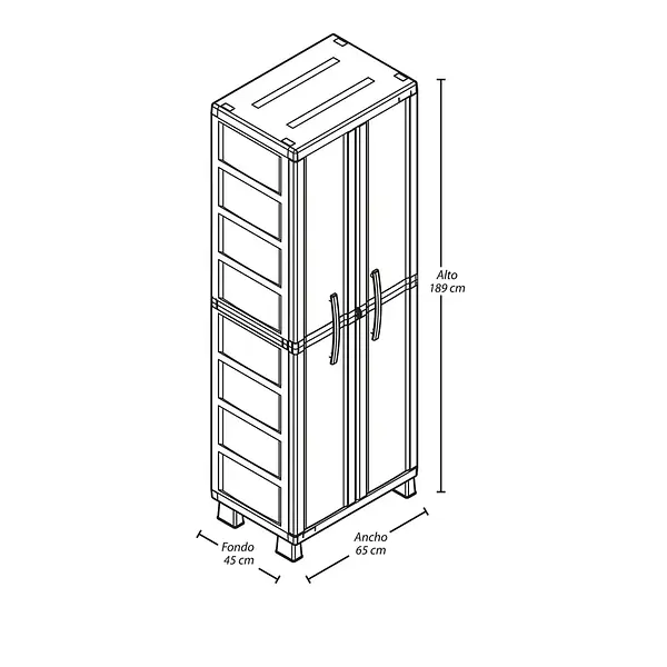 Armario Rimax Para Ropa Rattan