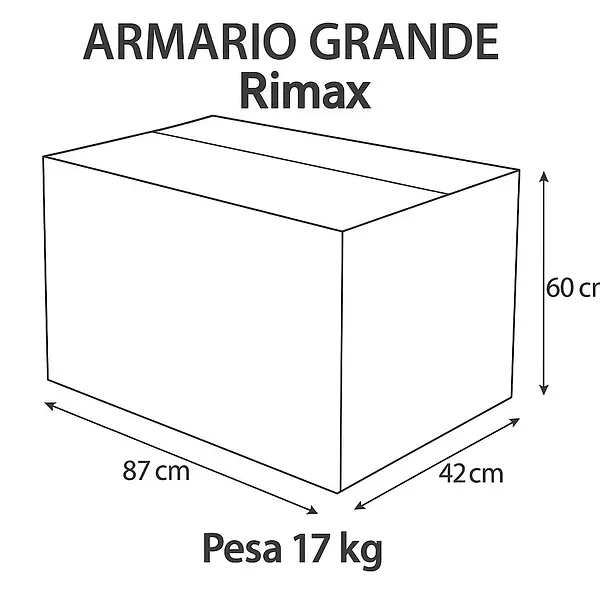Armario Rimax Para Ropa Rattan