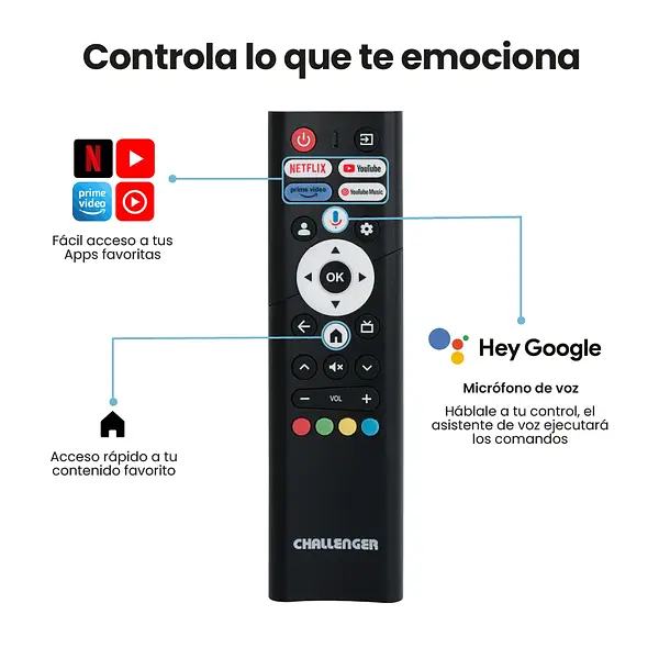Televisor 32" Hd Google Tv Con Bluetooth - Led 32kg84 Bt T2