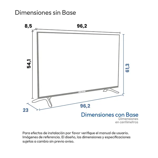 Televisor 43" Full Hd Google Tv Wifi - Led 43kg84 Bt