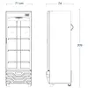 Vitrina Vertical Inducol Vv-20dbl1pv - 431 Litros | No Frost