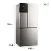 Nevecón Electrolux French Door 590l Im8s Gris