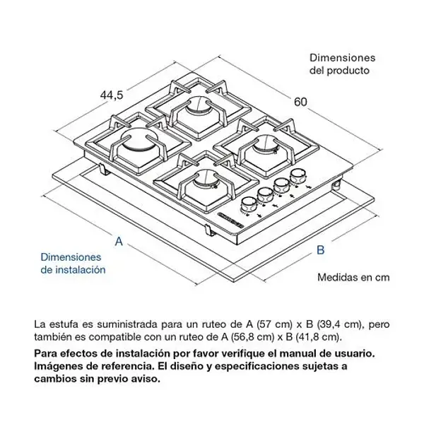 Combo 1 Challenger: Estufa, Horno Y Campana Negra 60 Cm