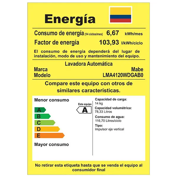 Lavadora Automática 14 Kg Diamond Gray Mabe