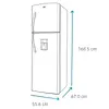 Nevera Mabe No Frost 267 L Brutos Grafito Mabe