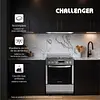 Estufa Challenger Con Horno Inox 60 Cm 4 Puestos Gas Natural