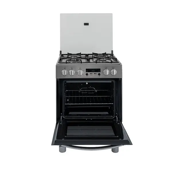 Estufa Challenger Con Horno Inox 60 Cm 4 Puestos Gas Natural