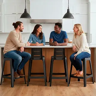 Butaco Rimax Tipo Bar Con Espaldar Barú