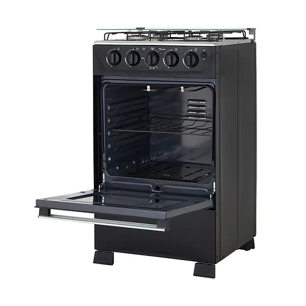 Estufa Haceb Horno Sp-Vidrio Reflex Negra