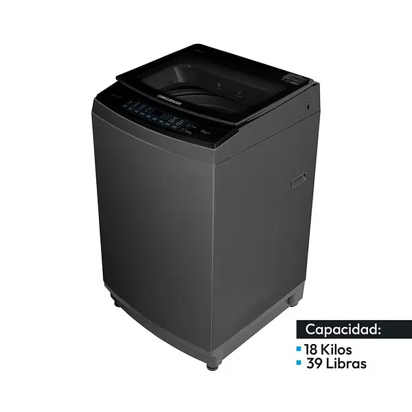 Lavadora Challenger Automática Gris 18kg (39lb) - Cw5718 Dg
