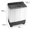 Lavadora White Westing-House Electrolux 12 Kg Semiautomatica