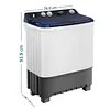 Lavadora Semiautomática Mabe 11 Kg Blanca