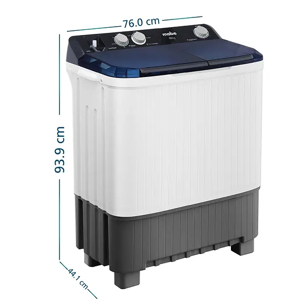 Lavadora Semiautomática Mabe 11 Kg Blanca
