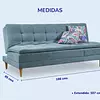Sofá Cama Fantasía Grecia Riad Turquesa