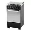 Estufa Haceb Horno Sp-Vidrio Reflex Gas Ee Negra
