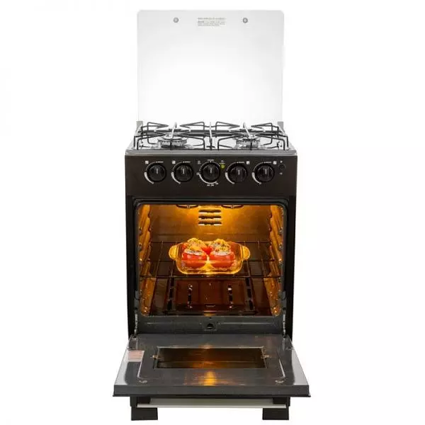 Estufa Haceb Horno Sp-Vidrio Reflex Gas Ee Negra