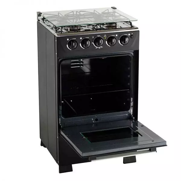 Estufa Haceb Horno Sp-Vidrio Reflex Gas Ee Negra