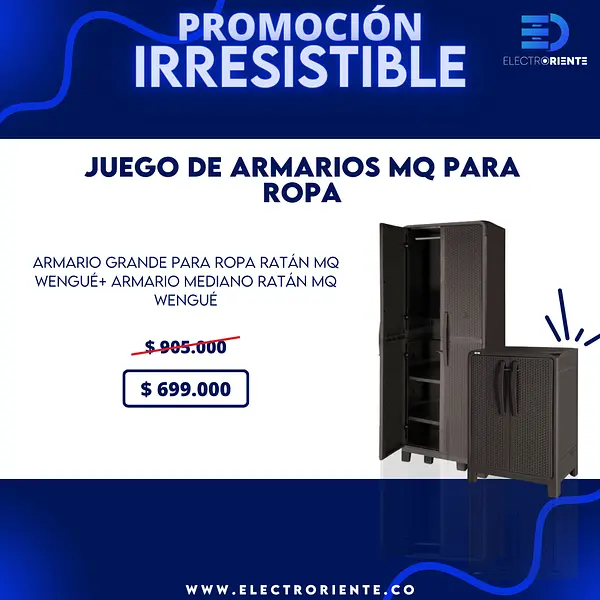 Juego De Armarios Mq Para Ropa