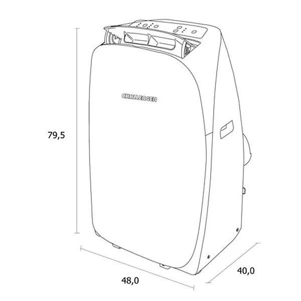 Aire Acondicionado Challenger Portatil 12000 A 115
